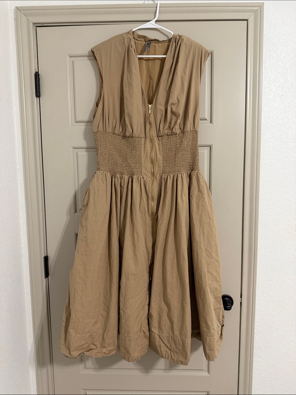 Anthropologie the tommie zip front midi dress fall elegant wedding XXL 2X
